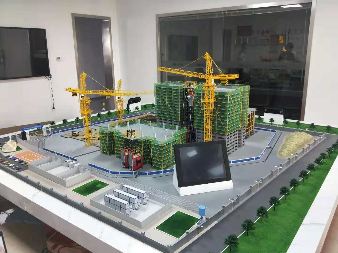 汤阴县建筑施工场景模型